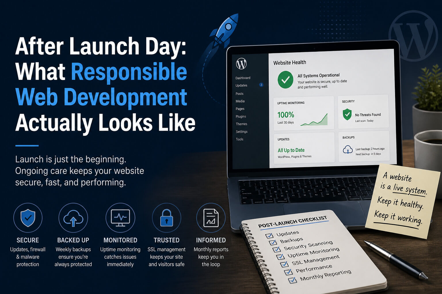 After Launch Day: What Responsible Web Development Actually Looks Like