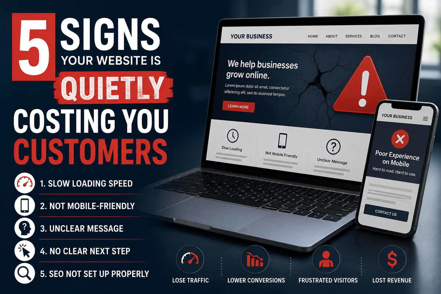 5 Signs Your Website Is Quietly Costing You Customers