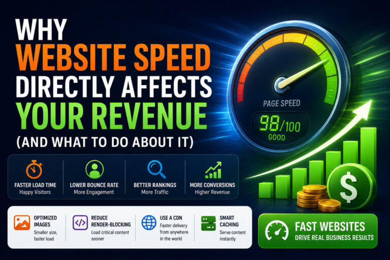 Website speed metrics showing the direct impact on business revenue